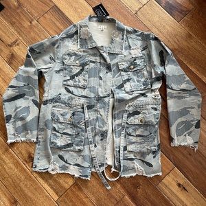 Distressed Camo Jacket
